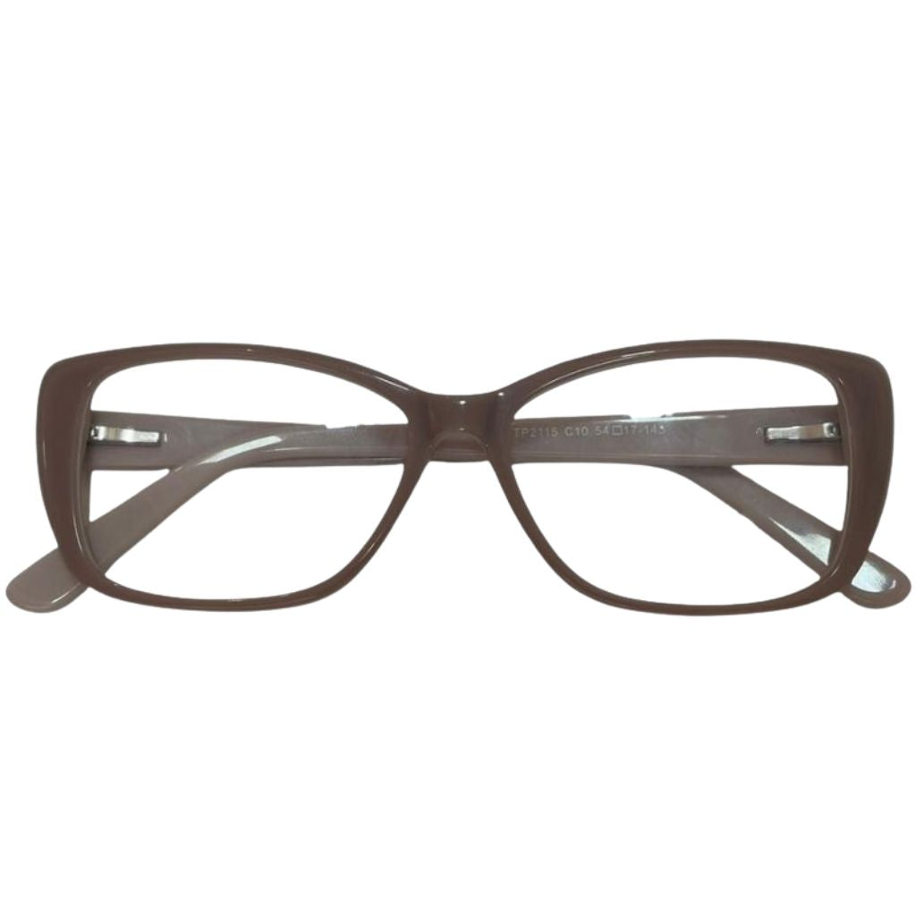 Armação Center Eyewear Feminina Gatinho Marrom – Acetato Premium
