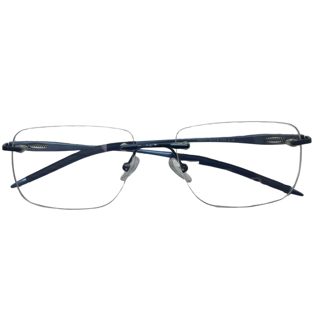 Armação Center Eyewear Masculina Meio Aro 59329 – Metal Hipoalergênico