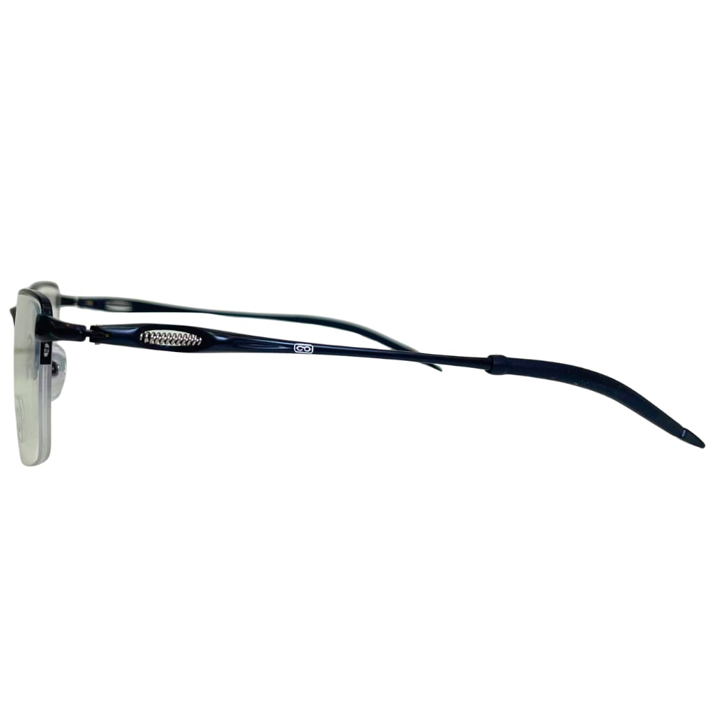 Armação Center Eyewear Masculina Semi-Armação Azul – Aço Inoxidável (Modelo 5829)
