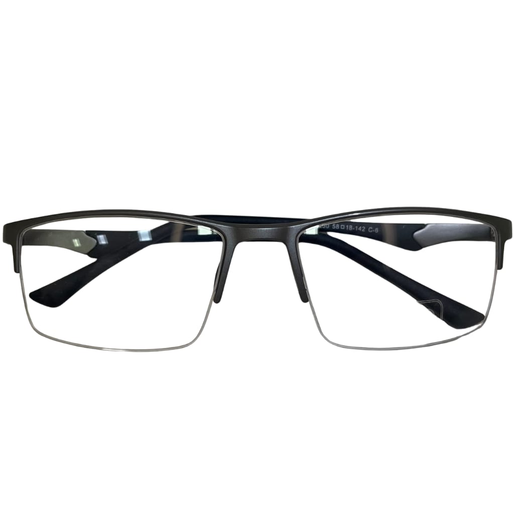 Armação Center Eyewear Masculina Retangular Preto Fosco – TR90 Premium (Modelo 91230)
